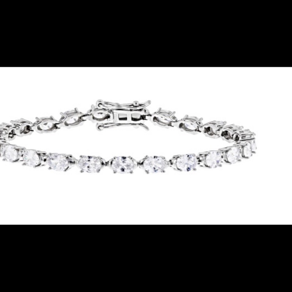 #289 Diamond Rhodium over SS Tennis Bracelet